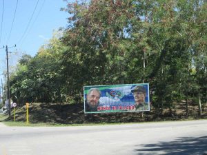 Contrasting pro-government billboards, 2011