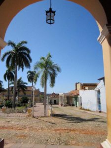 View from the porch of the Museo Romántico: