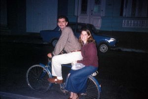 Couple on a Chinese bike - January 1997