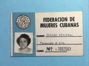 Carnét de identidad de la Federación de Mujeres Cubanas (FMC)