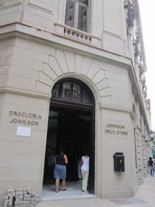 Havana’s newly restored Johnson Drugstore on Obispo Street