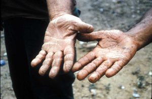 Evidencia de la dura vida de un campesino - diciembre de 1996